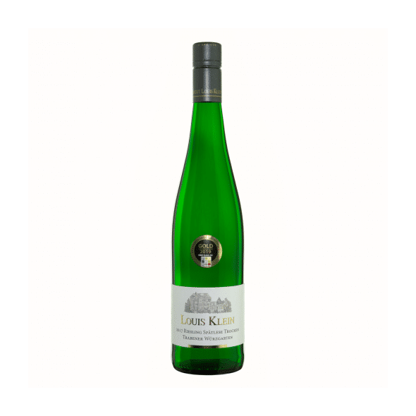 Mosel-Louis-Klein-Riesling-Spätlese-trocken-Trabener-Würzgarten-moselská vína-wine-bílé víno ryzlink.png
